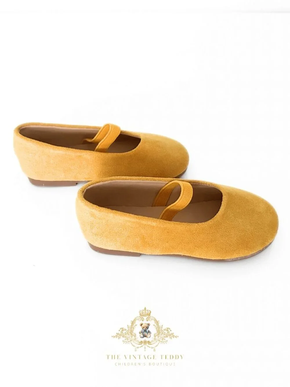 NWT Adorable Girls Ballerina Flats Children's Shoes Baby Toddler Kid Yellow 12.5 - Picture 1 of 3